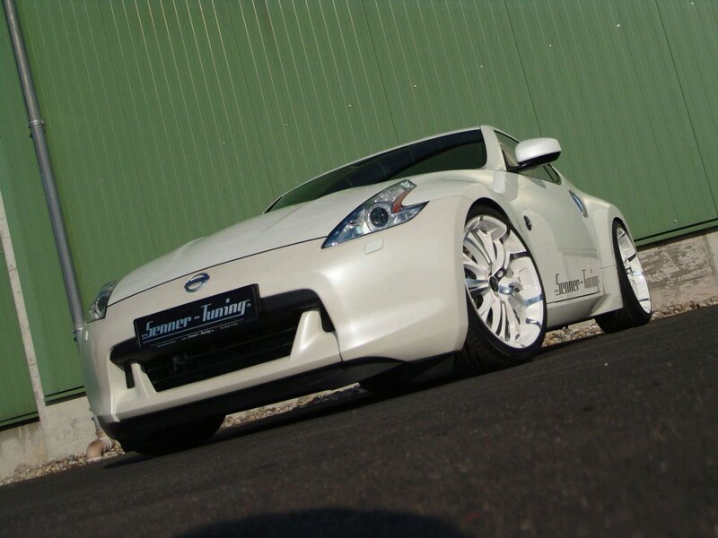white Nissan sports car