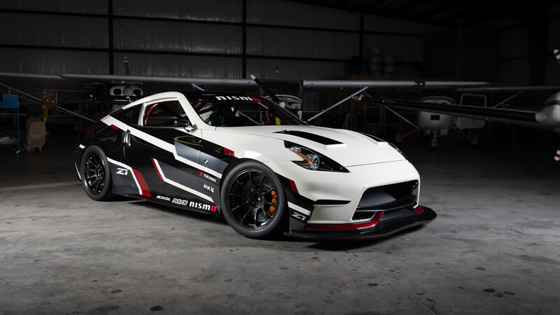 White Nissan Z Car