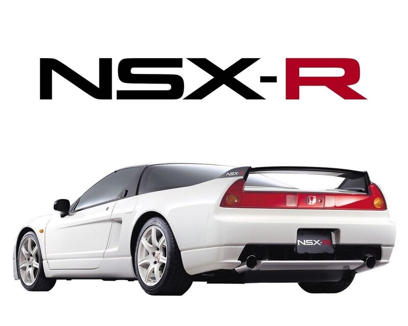 White NSX-R sports car