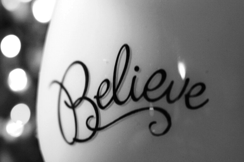 White Object with Text — Black
