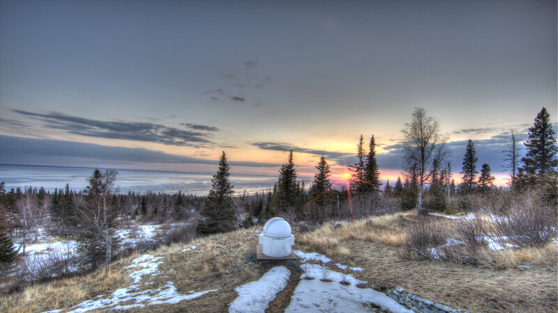 White Observatory Dome