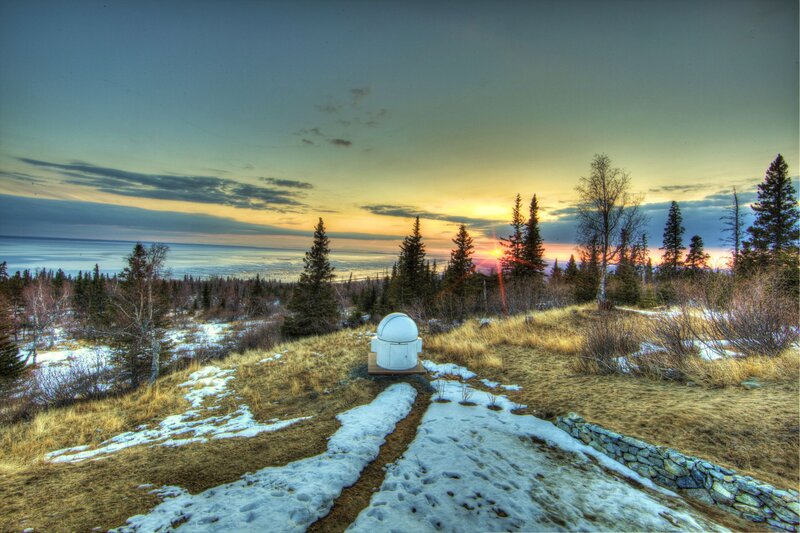 White Observatory Dome — Yellow