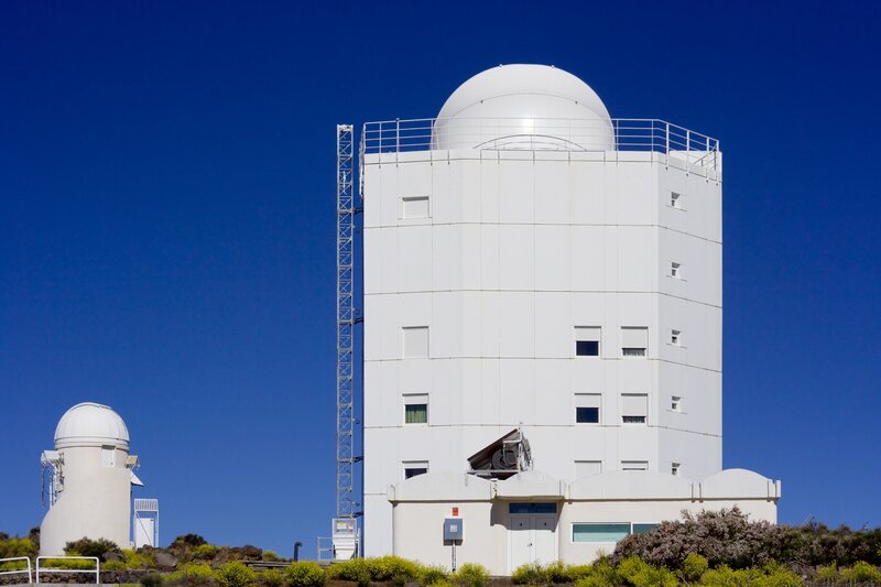 White observatory under blue sky