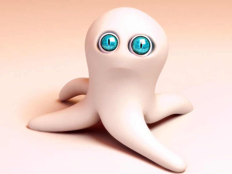 White Octopus Creature