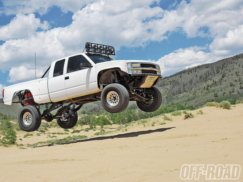 White Off-road Truck — Dramatic