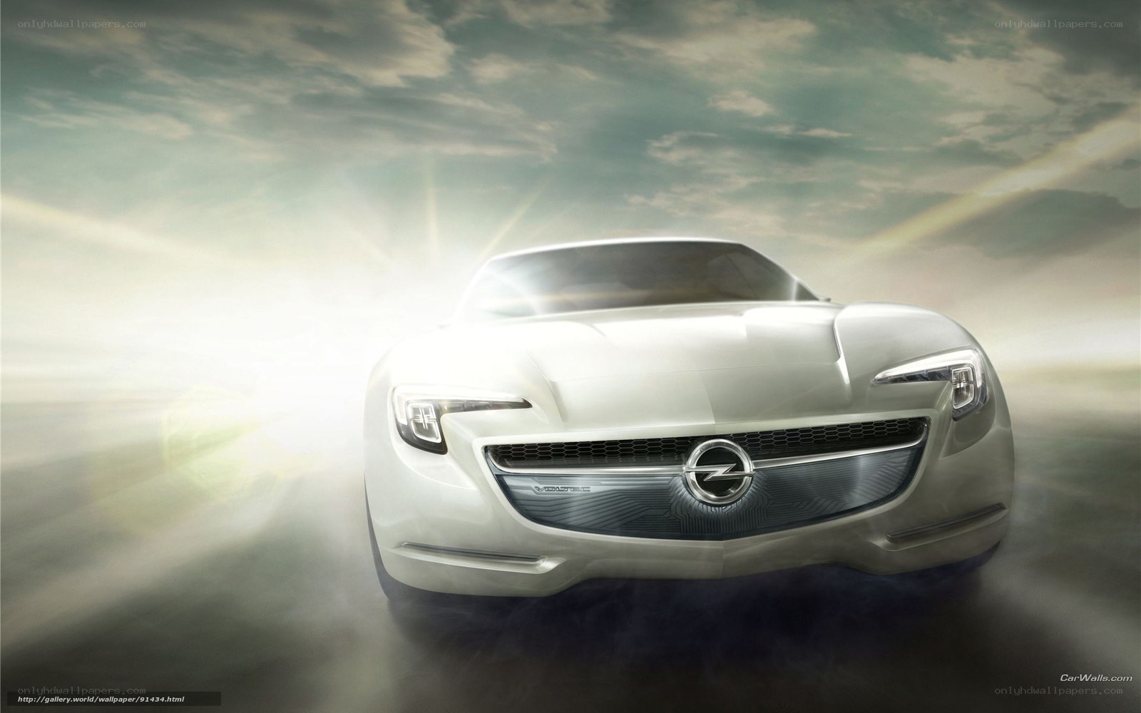 White Opel Concept Car
