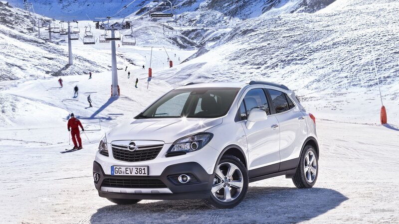 White Opel Mokka