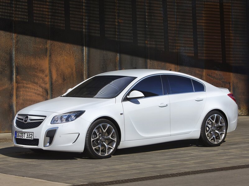 White Opel Sedan Car