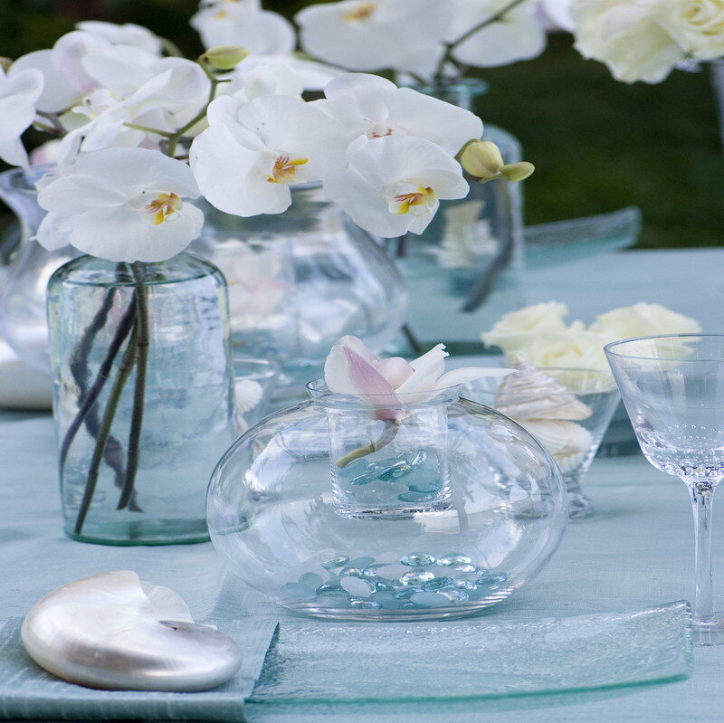 White orchid centerpiece