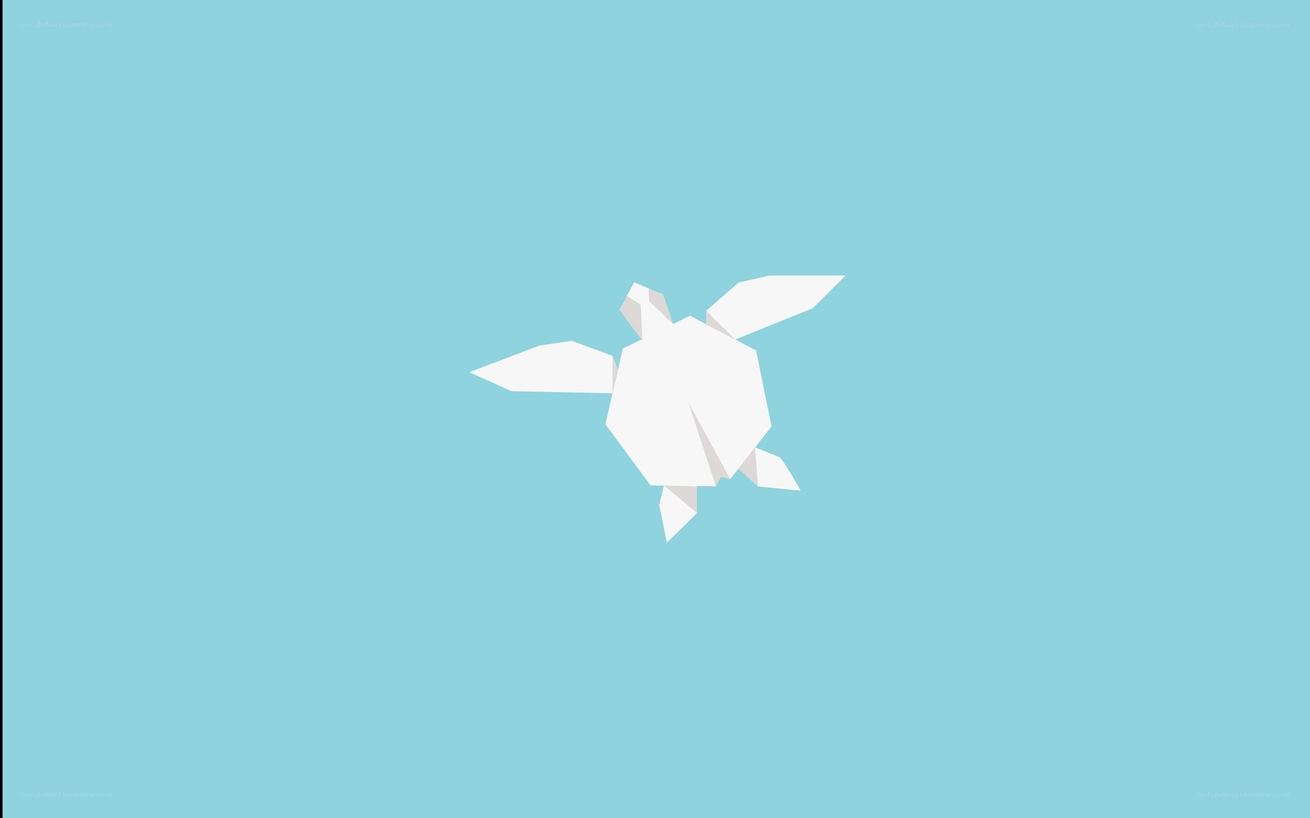 white origami turtle