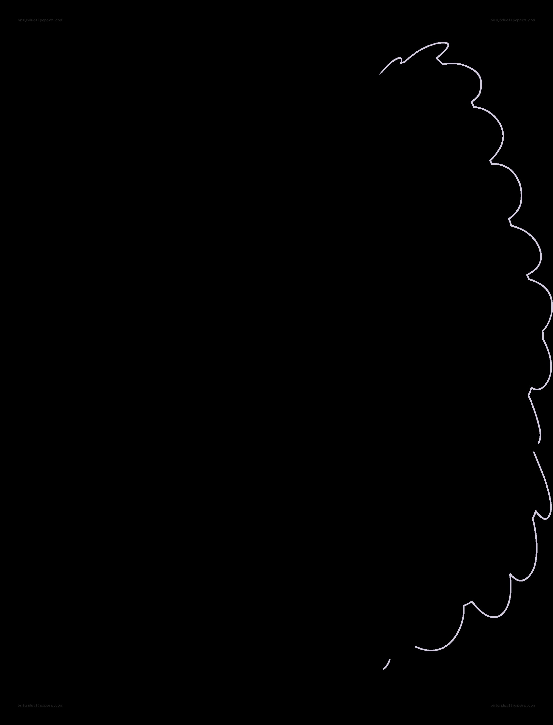 white outline of tree