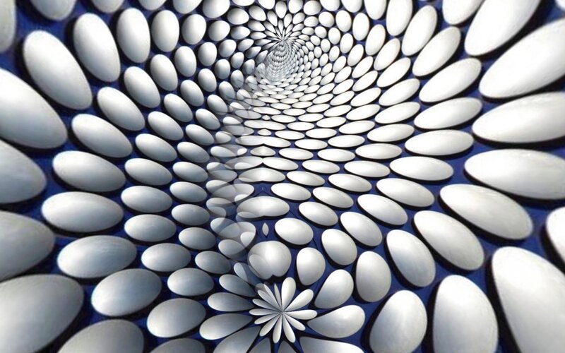 White Oval Shapes in Tunnel