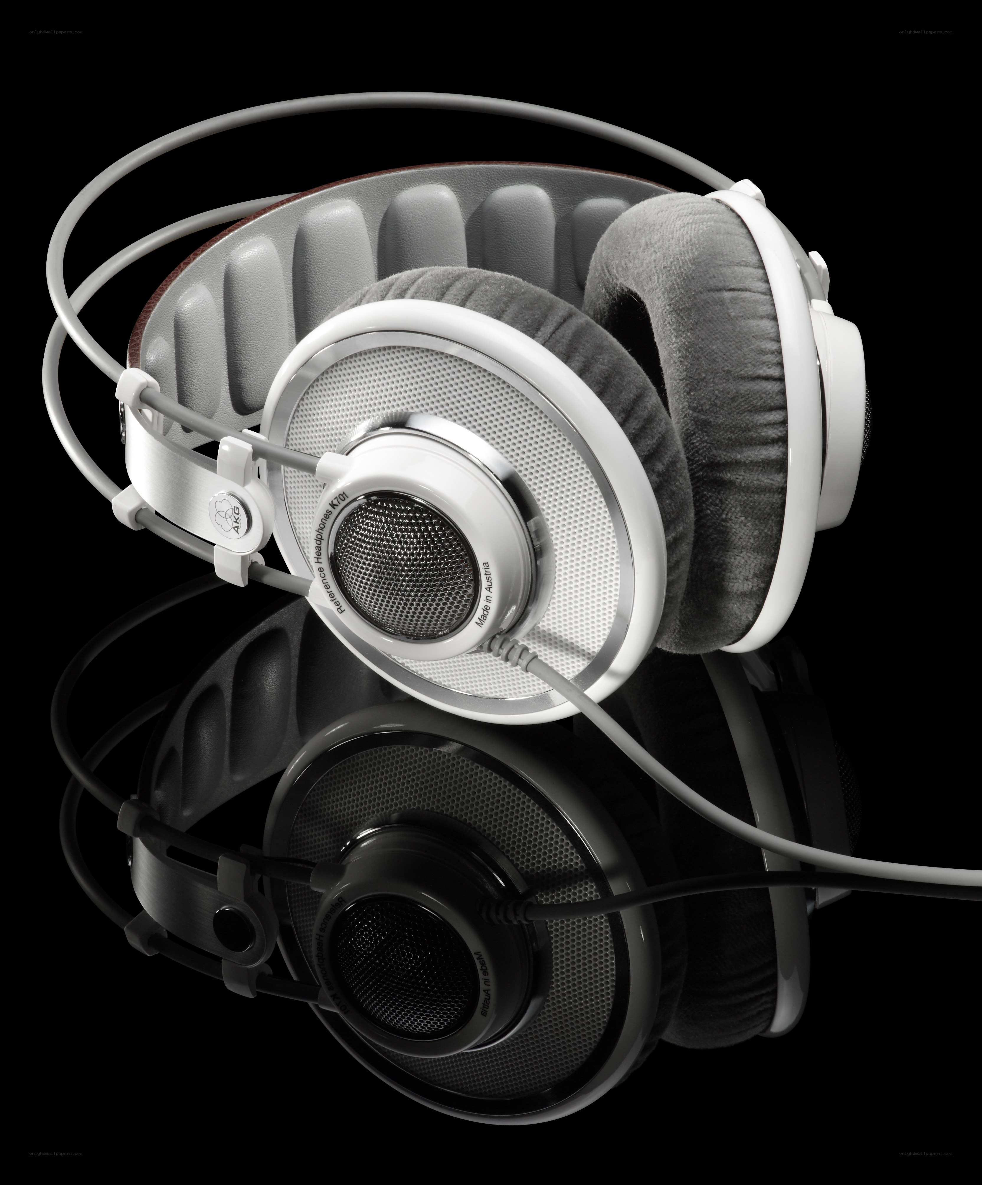 white over-ear headphones