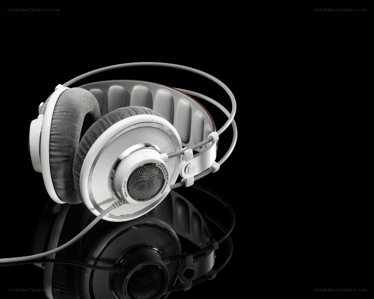 white over-ear headphones