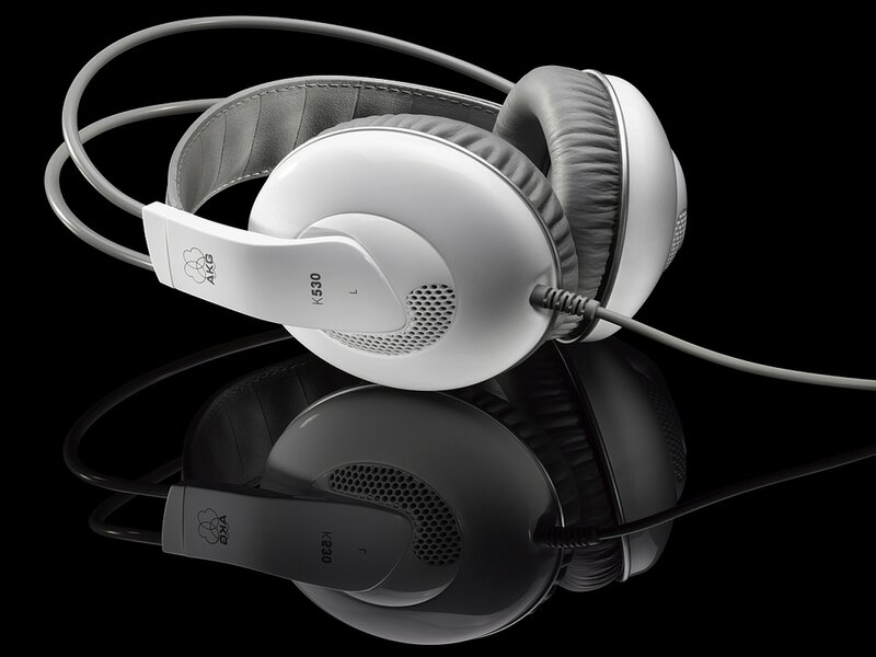 white over-ear headphones