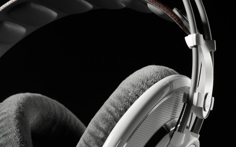 White Over-ear Headphones — Dramatic