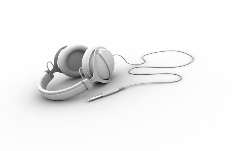 White Over-ear Headphones — Neutral