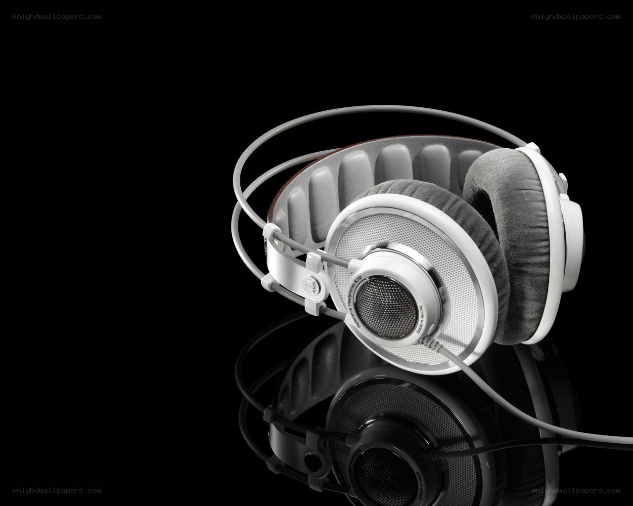 white over-ear headphones