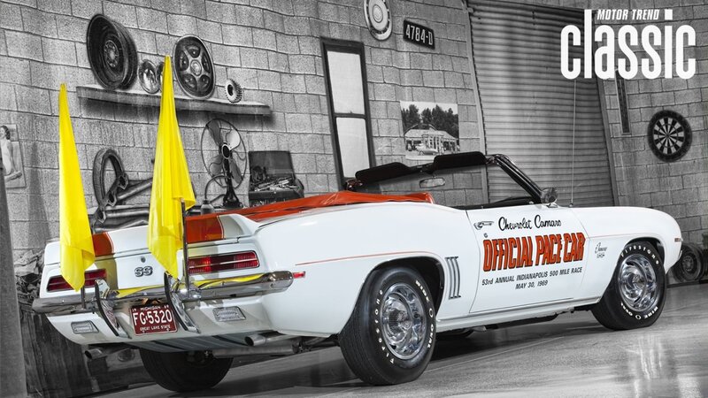 White Pace Car — Retro