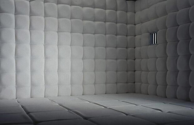 white padded room