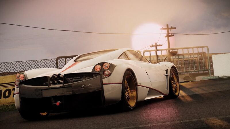 White Pagani Huayra Car