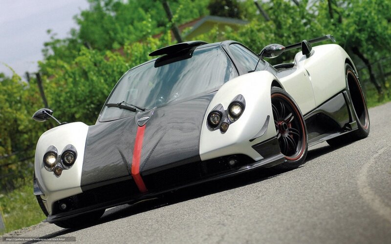 white Pagani sports car