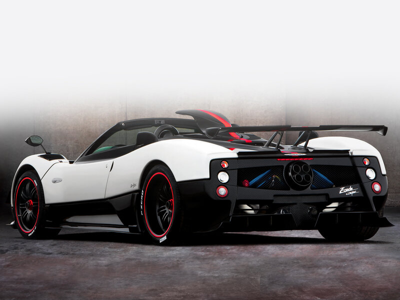 White Pagani Zonda Roadster
