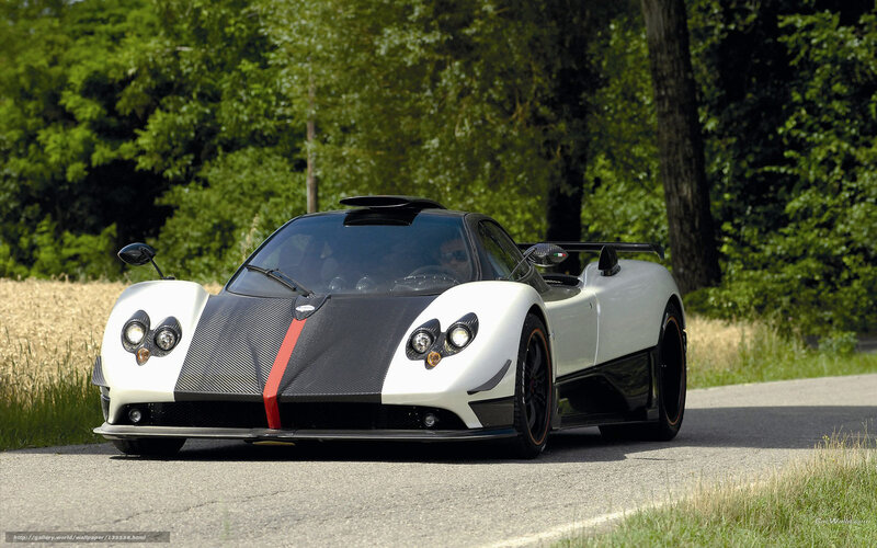 White Pagani Zonda