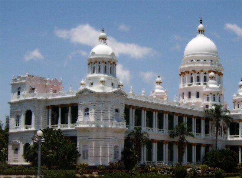 White palace with domes