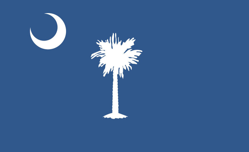 White Palm Tree and Crescent Moon