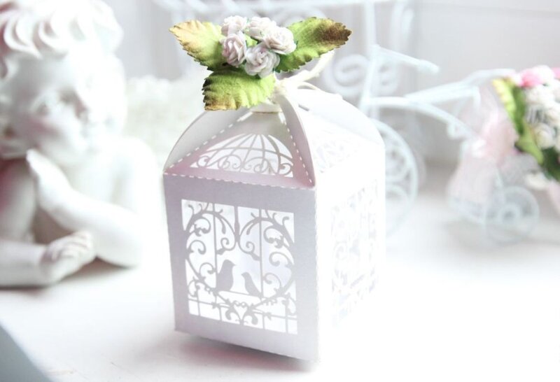 White Paper Birdcage Box