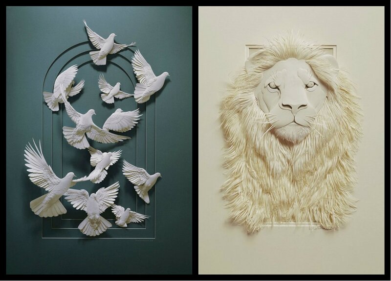 White Paper Birds