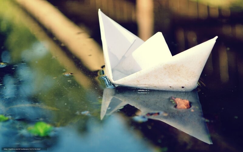 White Paper Boat — Serene