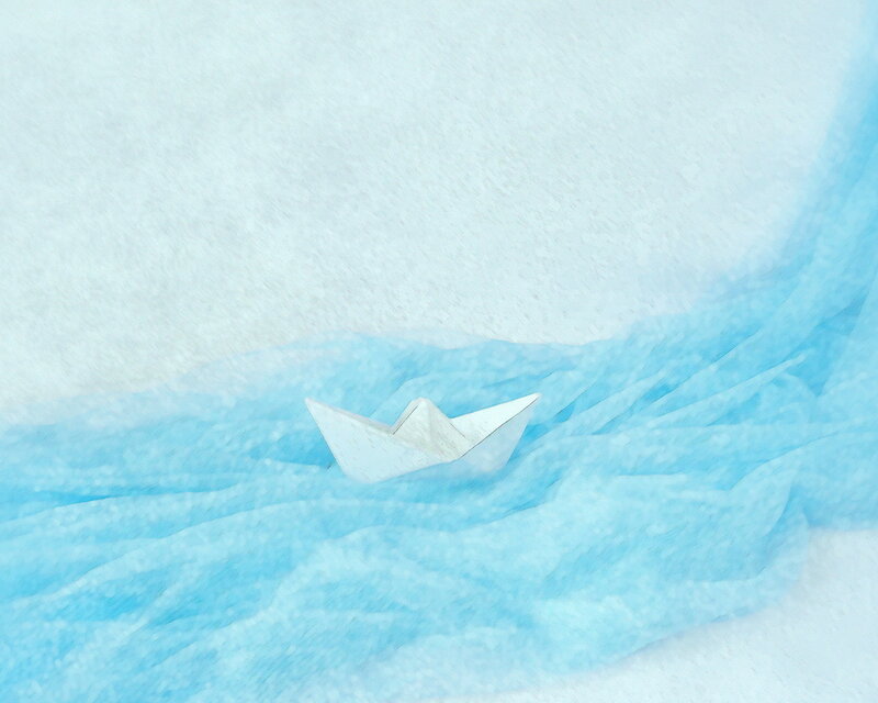 White Paper Boat