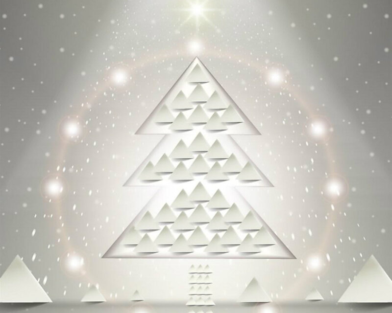 White Paper Christmas Tree — Festive