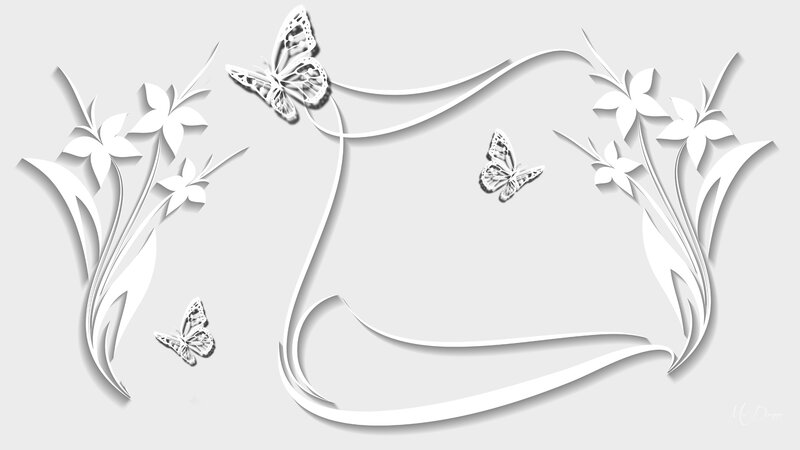 White Paper Cutout Design — Serene