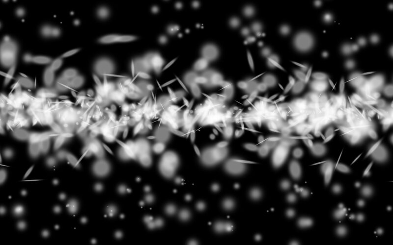 White Particles on Black