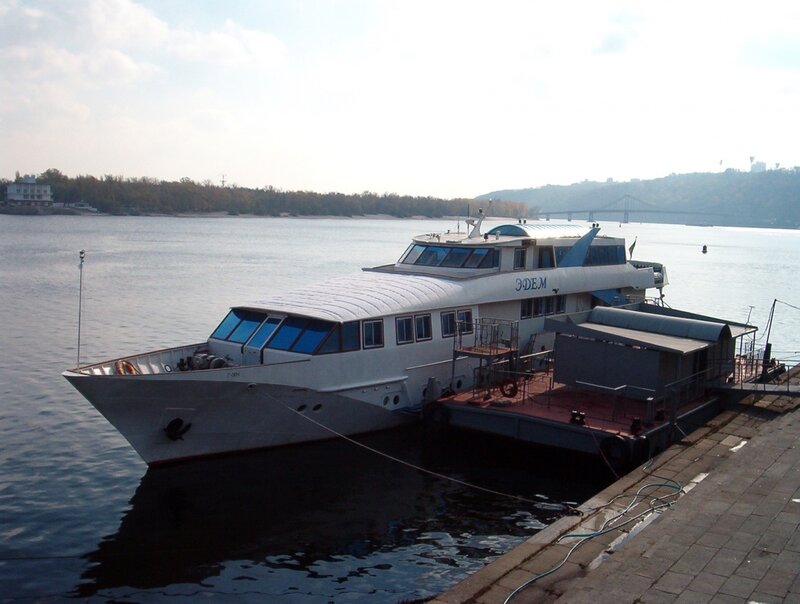 White Passenger Boat — Calm
