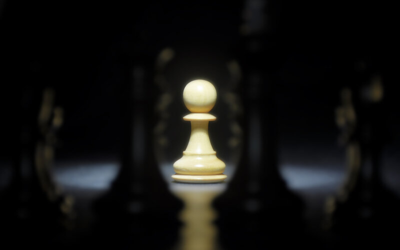 White Pawn Chess Piece