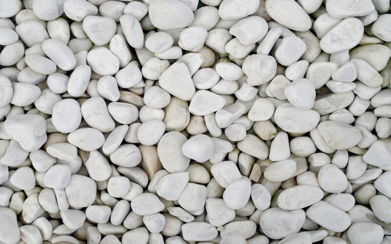 White Pebbles on Ground