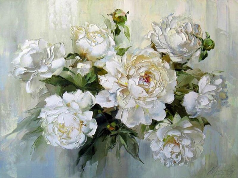 White Peonies Bouquet
