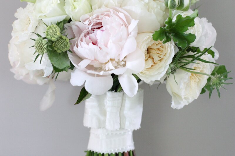 White Peony Bouquet — Serene, Photograph