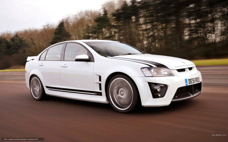 White Performance Sedan — Dynamic, Autumn