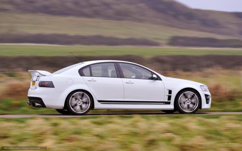 White Performance Sedan — Dynamic