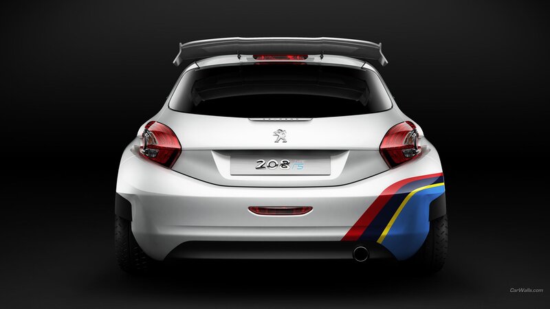 White Peugeot 208 Car — Dramatic