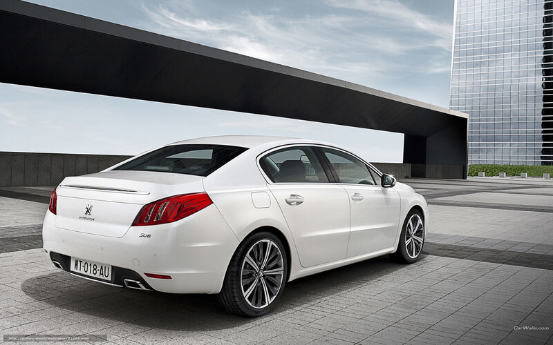 white peugeot 508 sedan