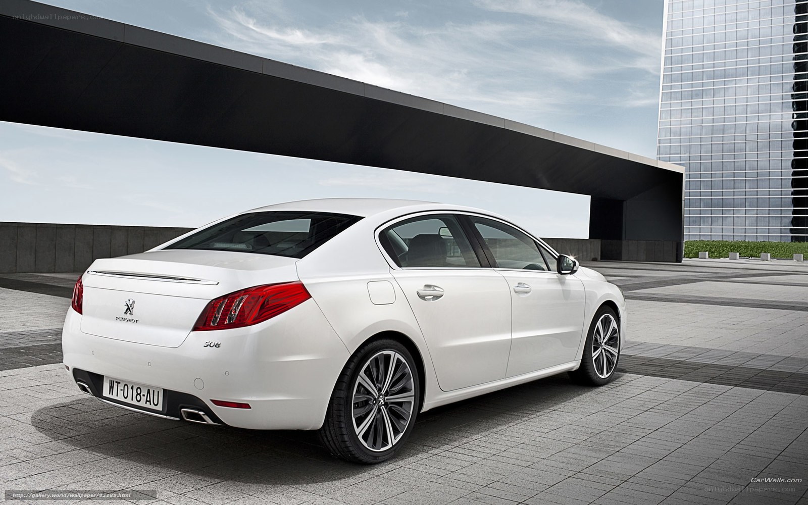 white peugeot 508 sedan