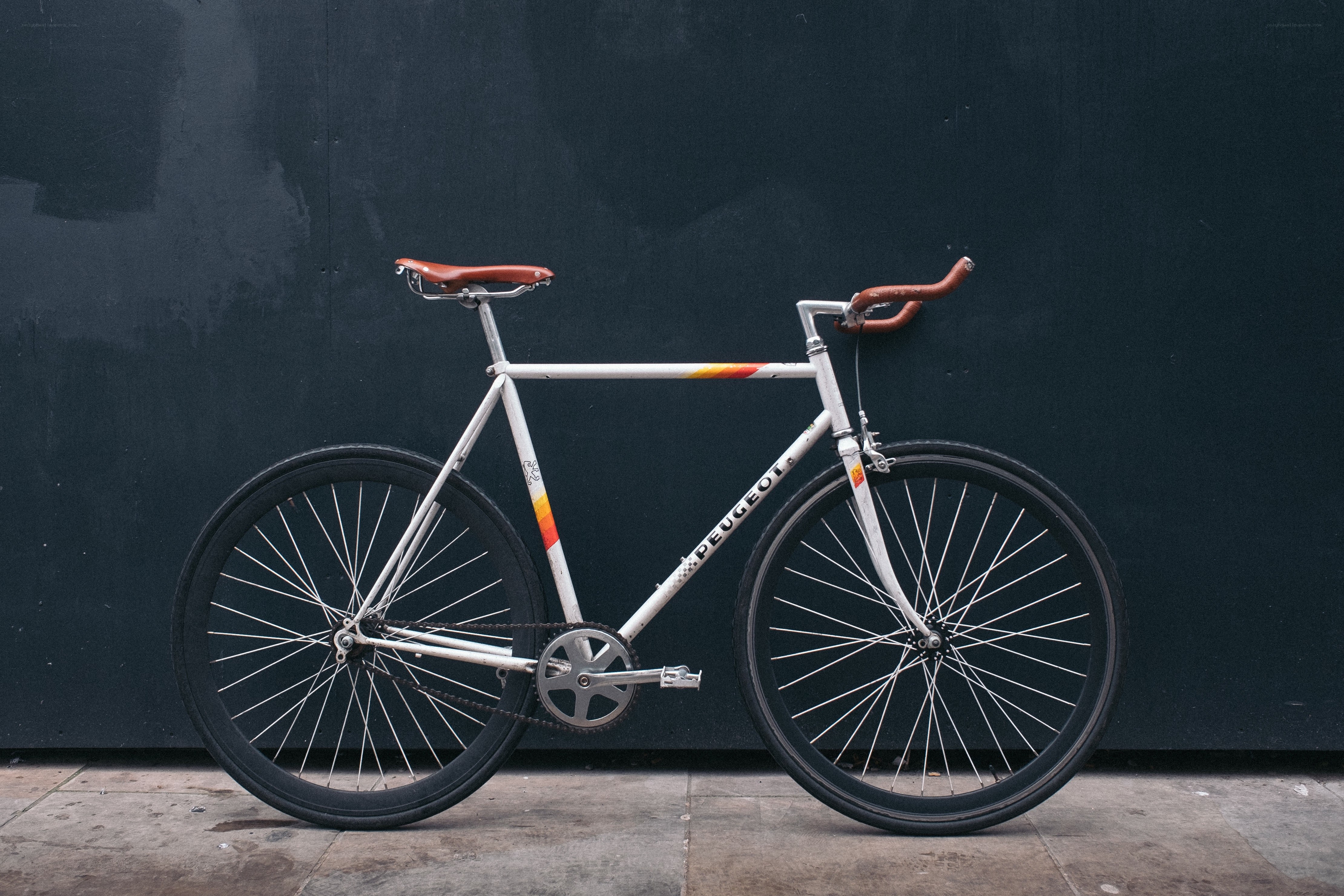 white peugeot bicycle