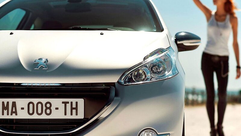 White Peugeot Car