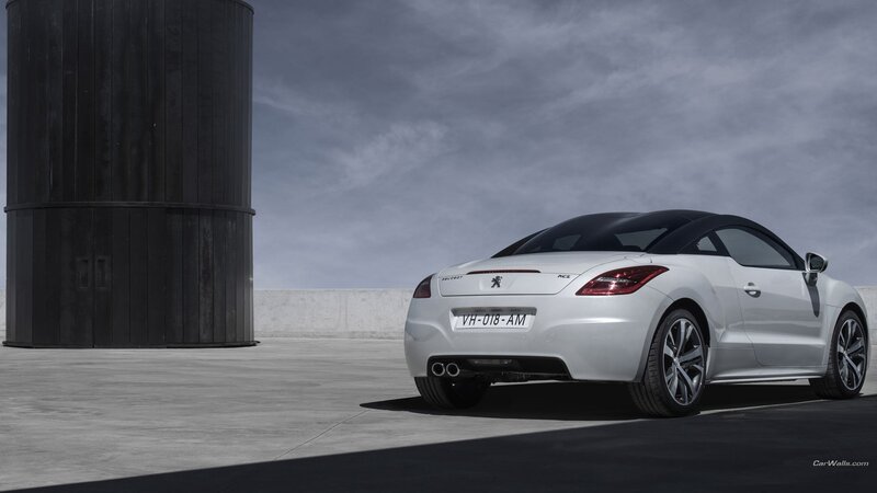 White Peugeot Rcz Car — Dramatic